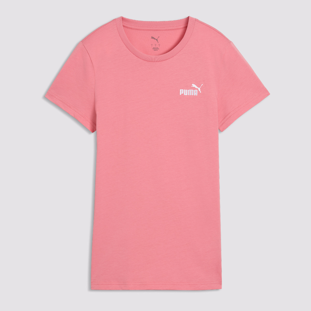 Camiseta Puma Ess Small no 1 Logo Feminina Rosa Camiseta Puma Ess Small no 1 Logo Feminina Rosa