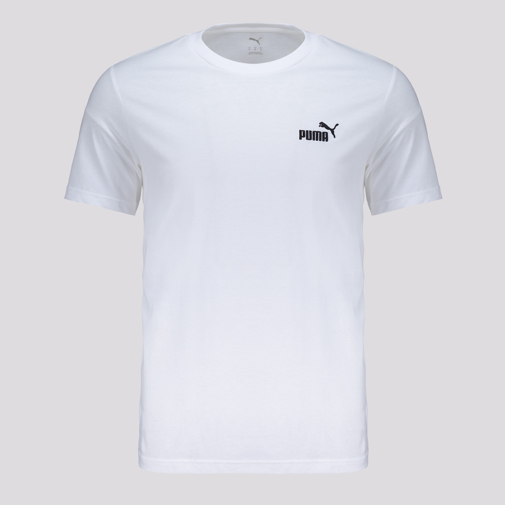 Camiseta Puma ESS Small NO. 1 Logo Branca Camiseta Puma ESS Small NO. 1 Logo Branca