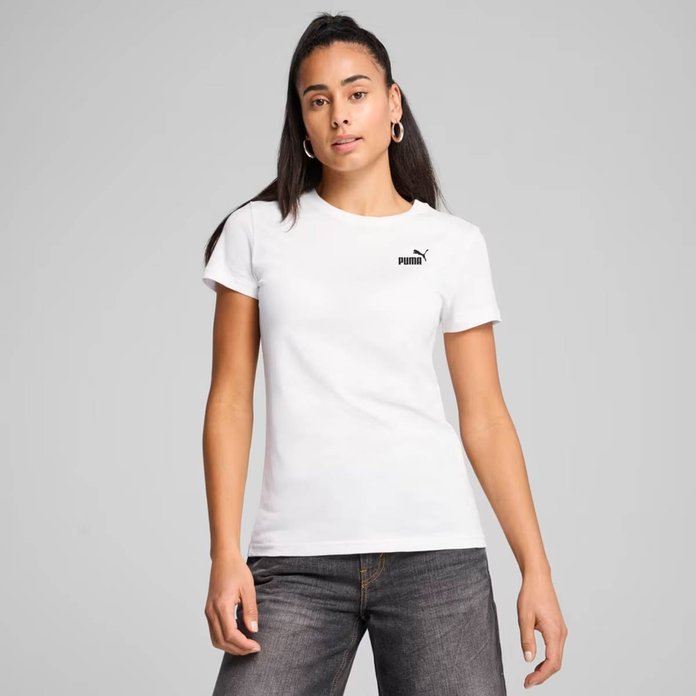 Camiseta Puma ESS Small NO. 1 Logo Feminina Branca