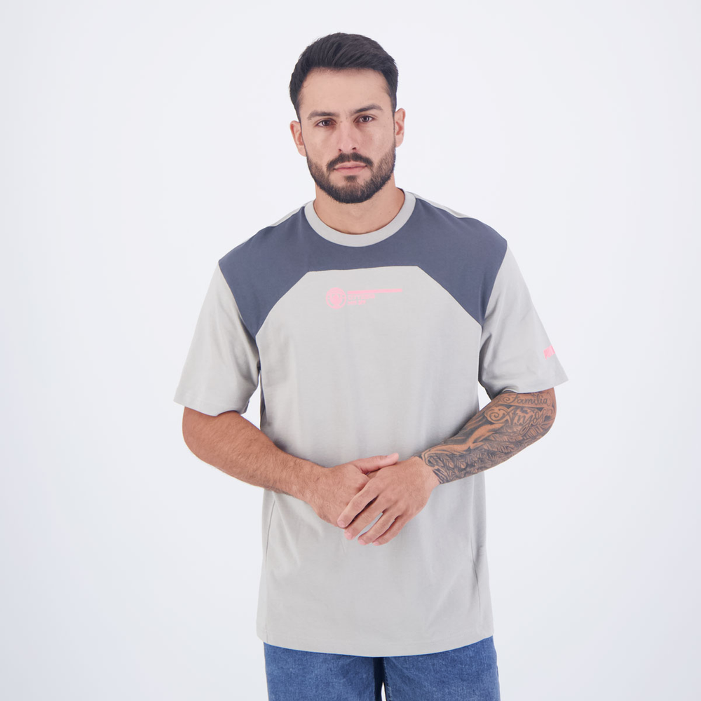 Camiseta Puma Manchester City Culture Cinza Camiseta Puma Manchester City Culture Cinza
