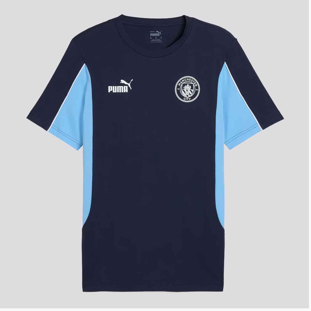 Camiseta Puma Manchester City Ftblarchive 2025 Azul Marinho Camiseta Puma Manchester City Ftblarchive 2025 Azul Marinho