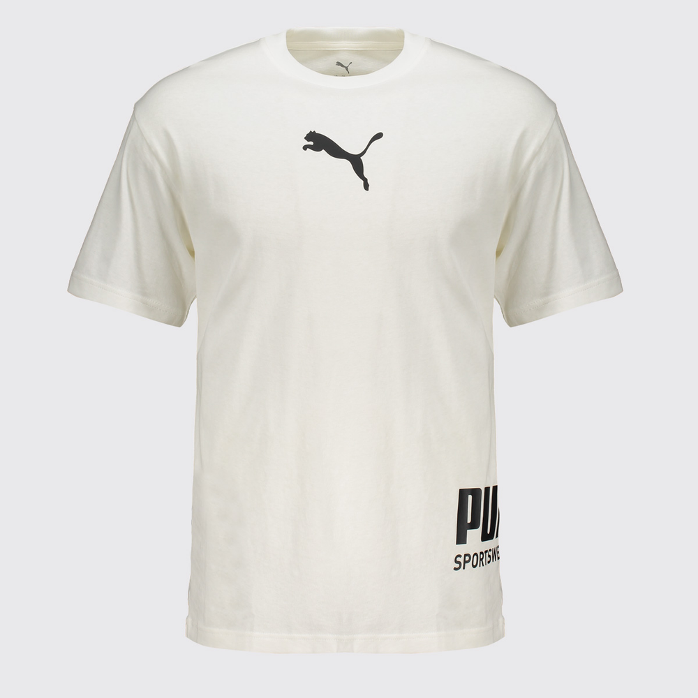 Camiseta Puma Sport Relaxed Graphic Branca Camiseta Puma Sport Relaxed Graphic Branca