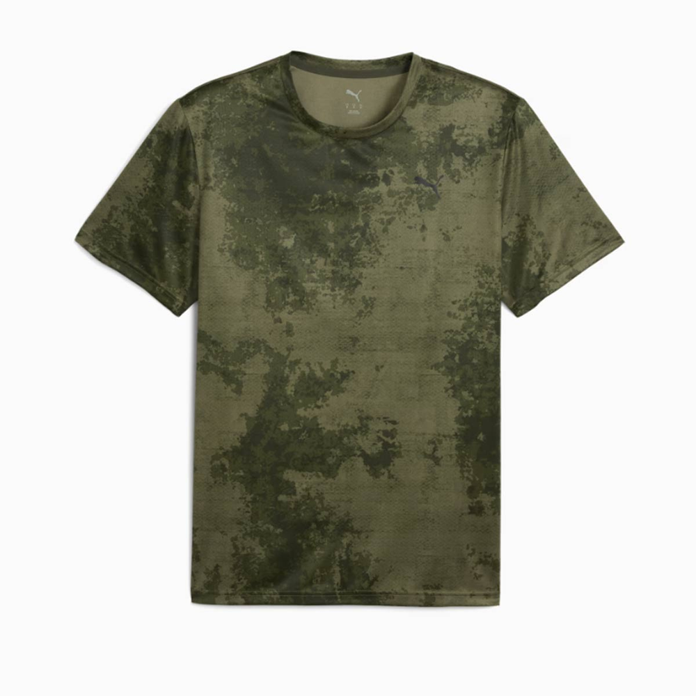 Camiseta Puma Tad Essentials AOP Verde Camiseta Puma Tad Essentials AOP Verde