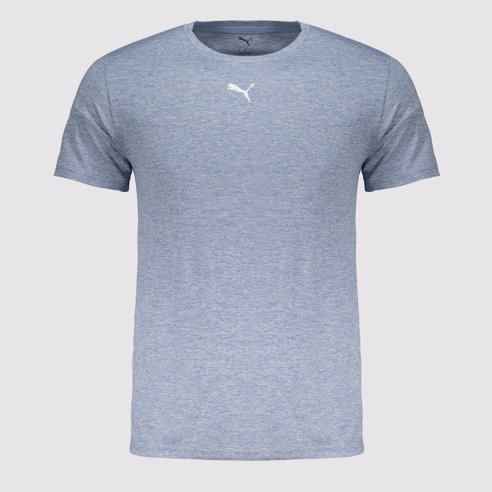 Camiseta Puma Tad Essentials Heather Azul Camiseta Puma Tad Essentials Heather Azul