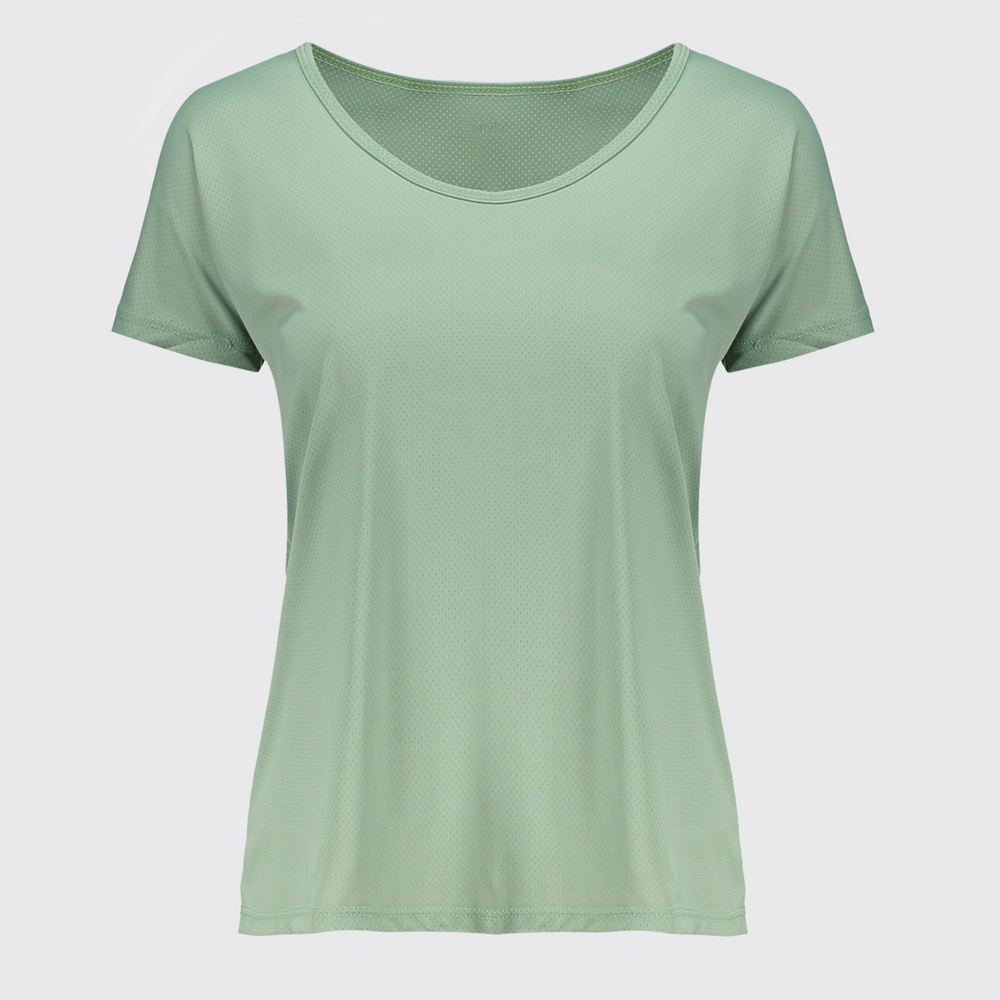 Camiseta Selene Dryfit Básica Feminina Verde Camiseta Selene Dryfit Básica Feminina Verde