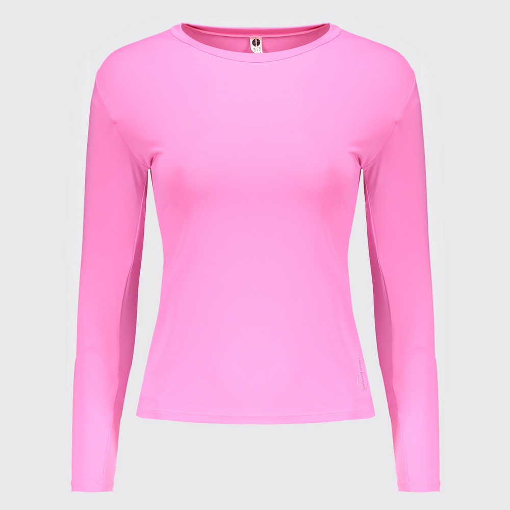 Camiseta Selene UV50+ Manga Longa Feminina Rosa Claro Camiseta Selene UV50+ Manga Longa Feminina Rosa Claro