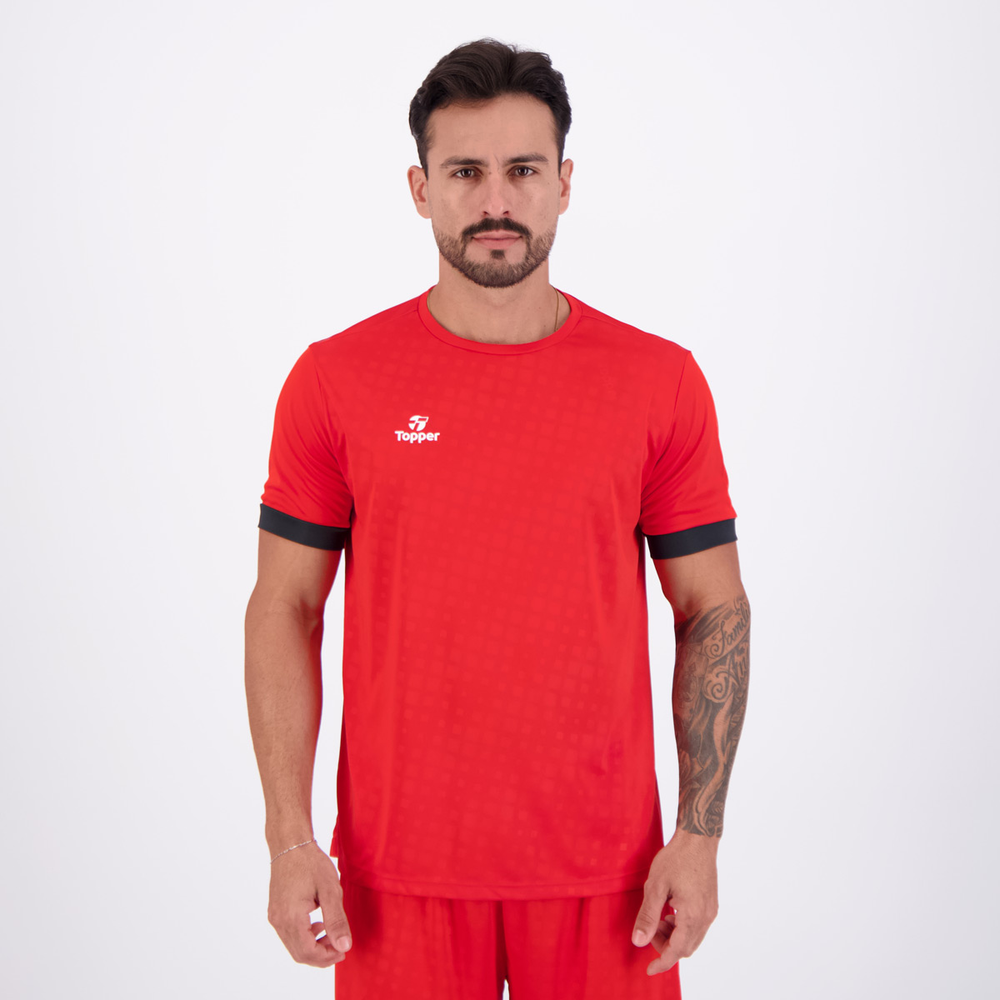 Camiseta Topper Deep II Vermelha Camiseta Topper Deep II Vermelha