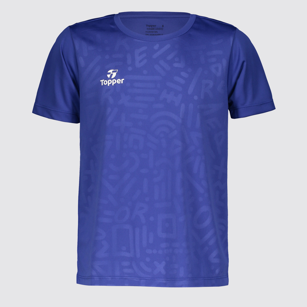 Camiseta Topper Funny Classic Juvenil Azul