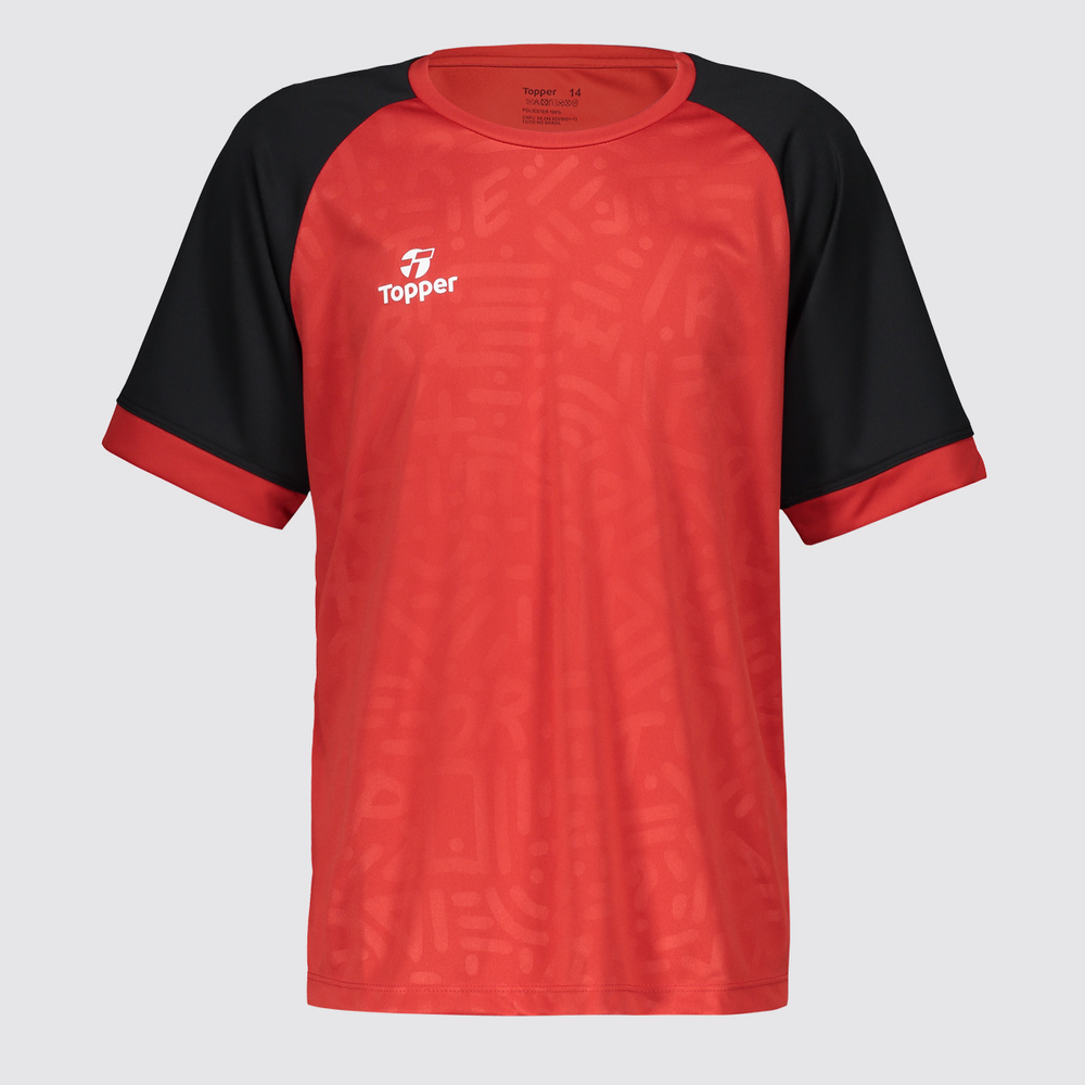 Camiseta Topper Funny Juvenil Vermelha