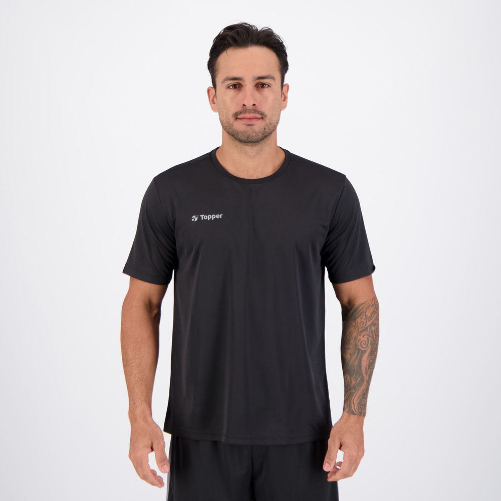 Camiseta Topper Marker III Preta Camiseta Topper Marker III Preta
