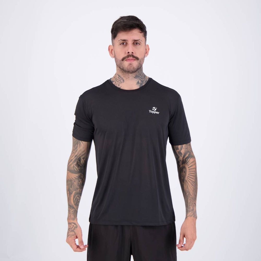 Camiseta Topper Spirit Preta Camiseta Topper Spirit Preta