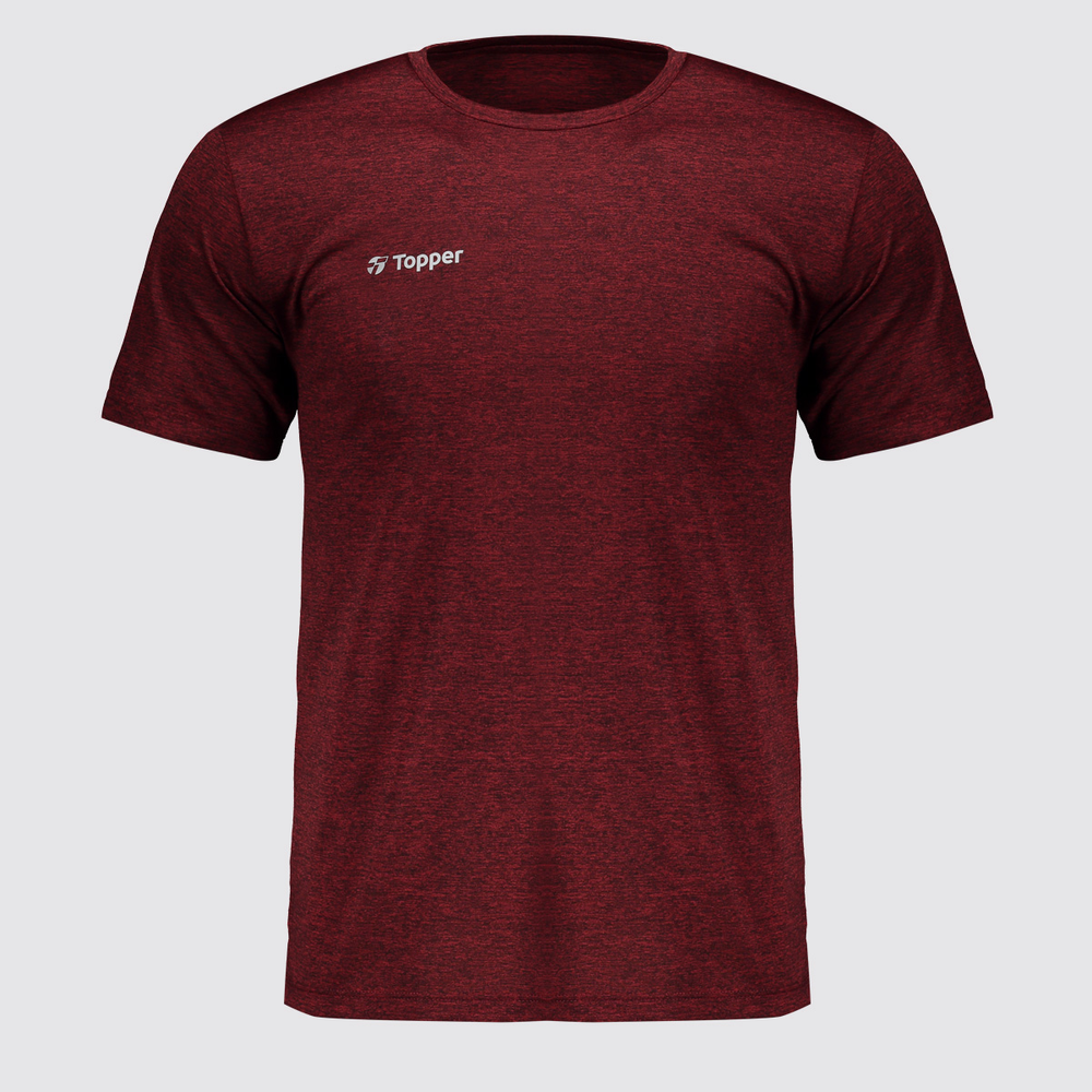 Camiseta Topper Treino Classic Bordô Camiseta Topper Treino Classic Bordô