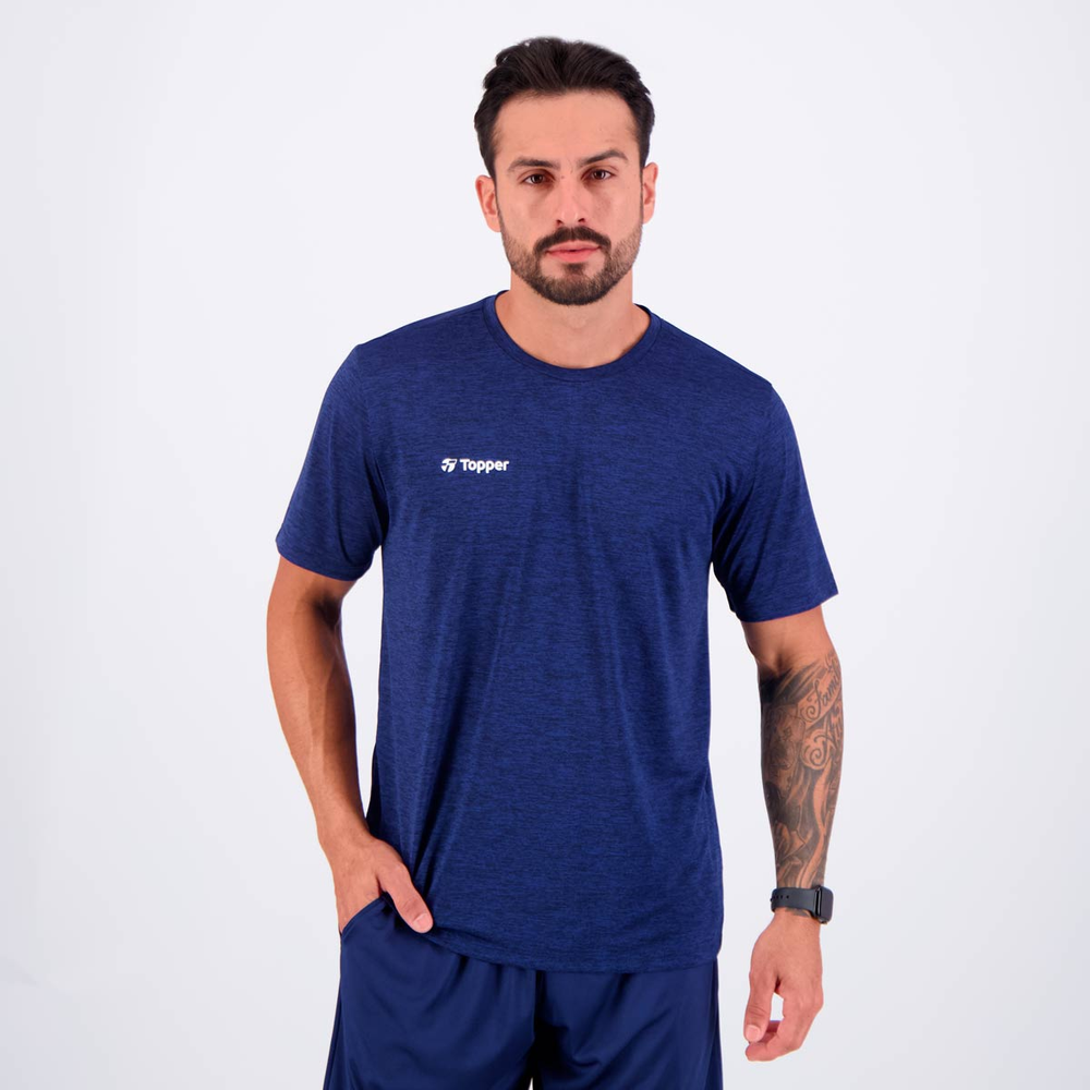 Camiseta Topper Treino Classic Marinho Camiseta Topper Treino Classic Marinho