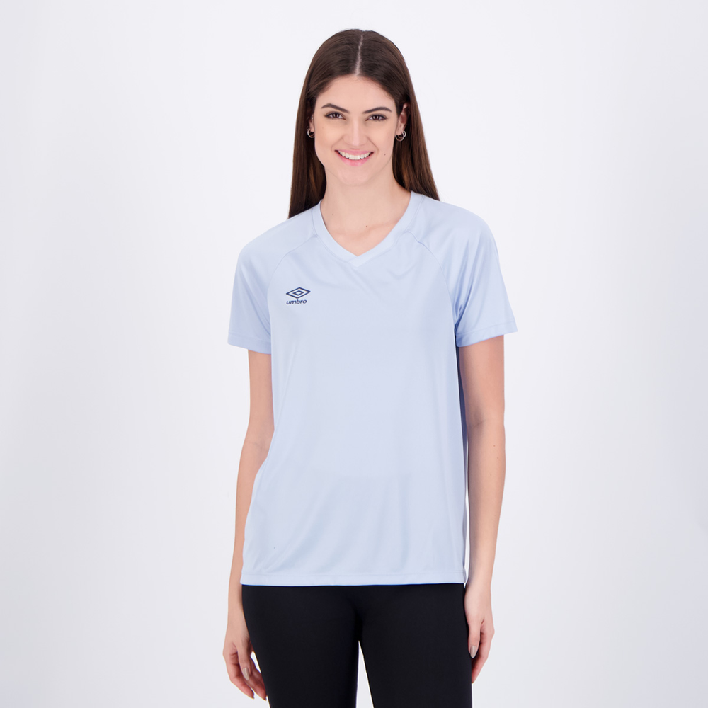 Camiseta Umbro Legacy Field Feminina Azul Camiseta Umbro Legacy Field Feminina Azul