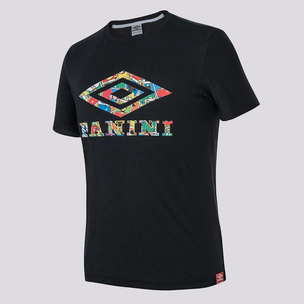 Camiseta Umbro x Panini Diamond Juvenil Preta Camiseta Umbro x Panini Diamond Juvenil Preta