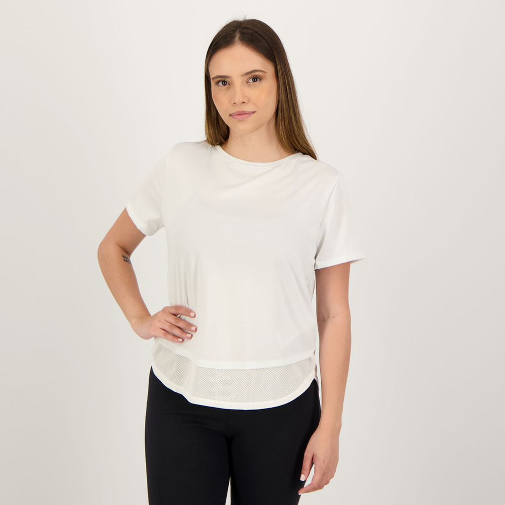 Camiseta Under Armour Tech Vent Feminina Branca Camiseta Under Armour Tech Vent Feminina Branca
