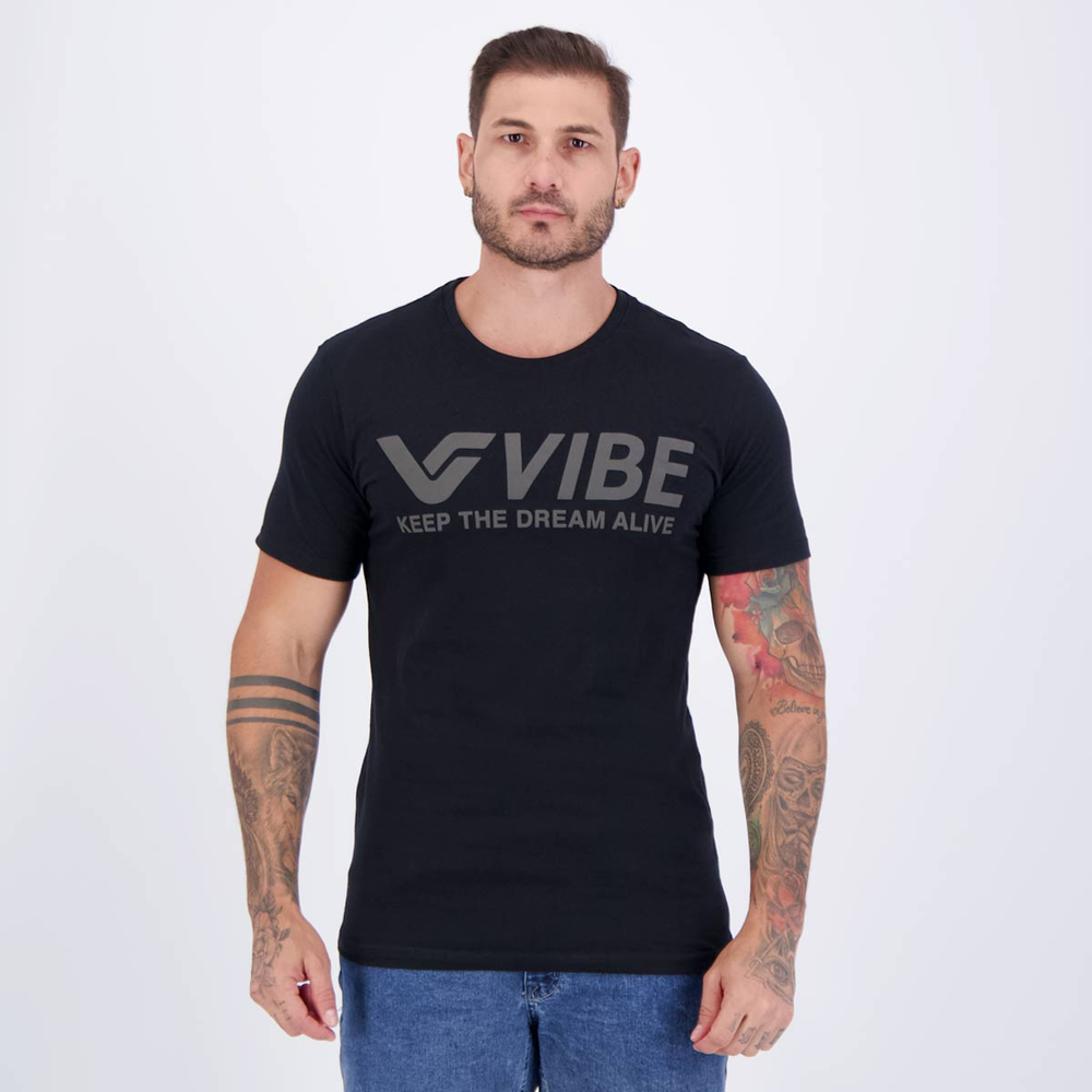 Camiseta Vibe Basic Preta Camiseta Vibe Basic Preta