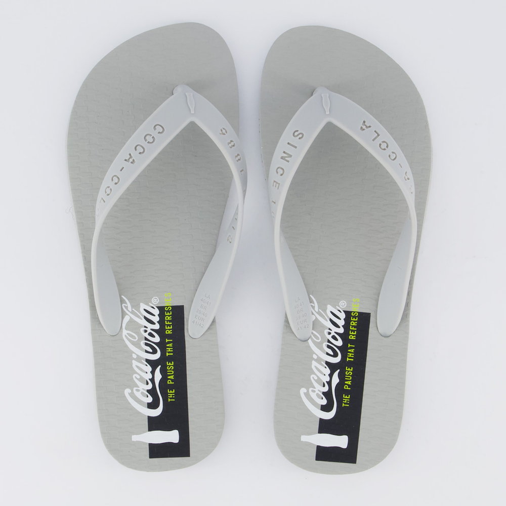 Chinelo Coca Cola Moran Cinza