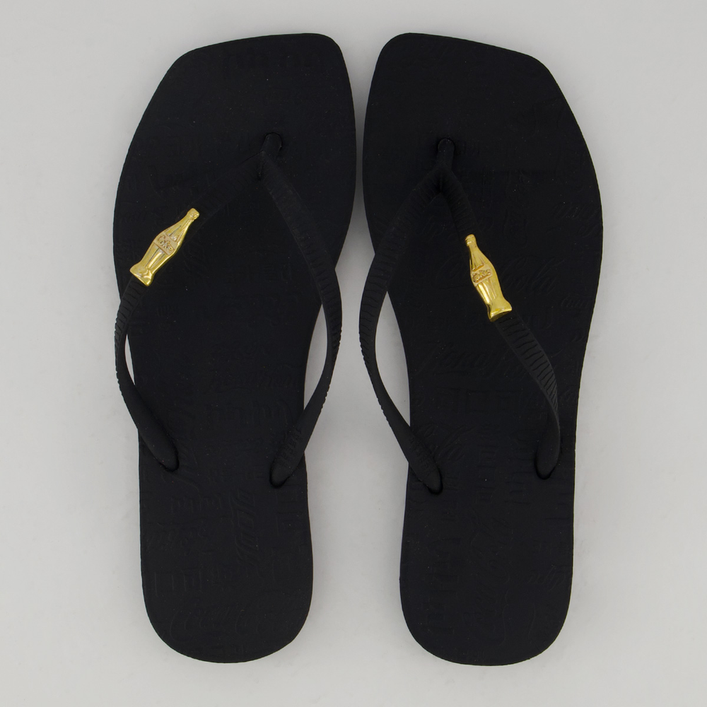 Chinelo Coca Cola Square Feminino Preto Chinelo Coca Cola Square Feminino Preto