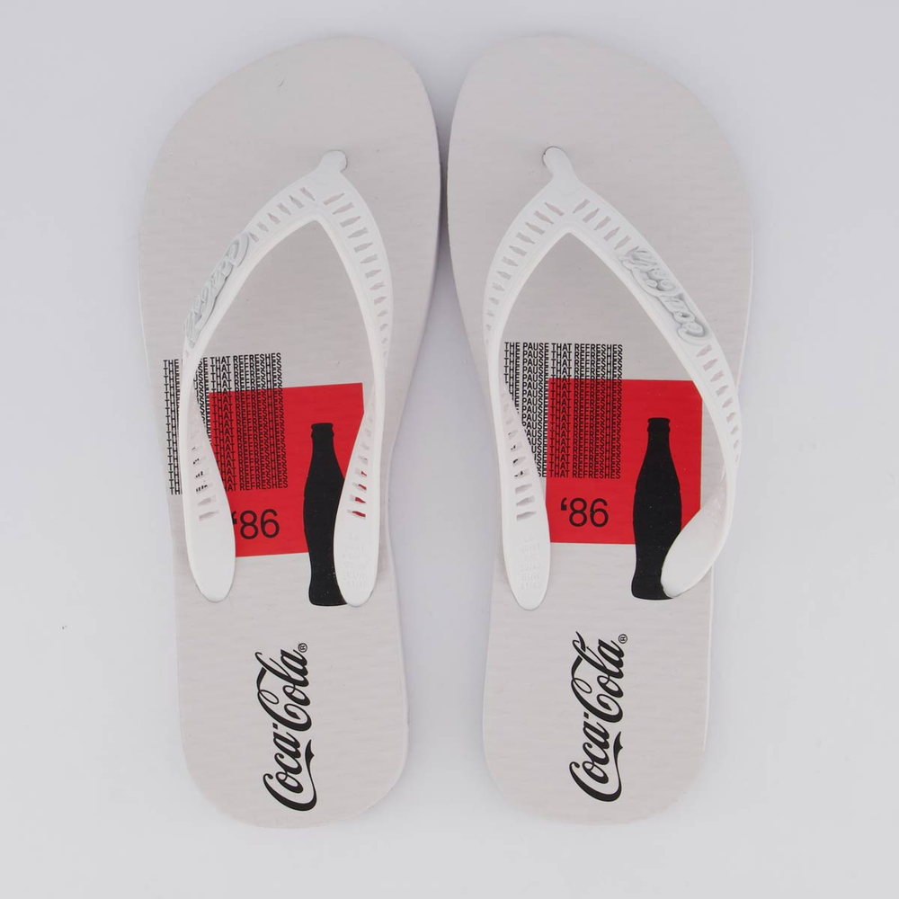 Chinelo Coca Cola Waterford Branco