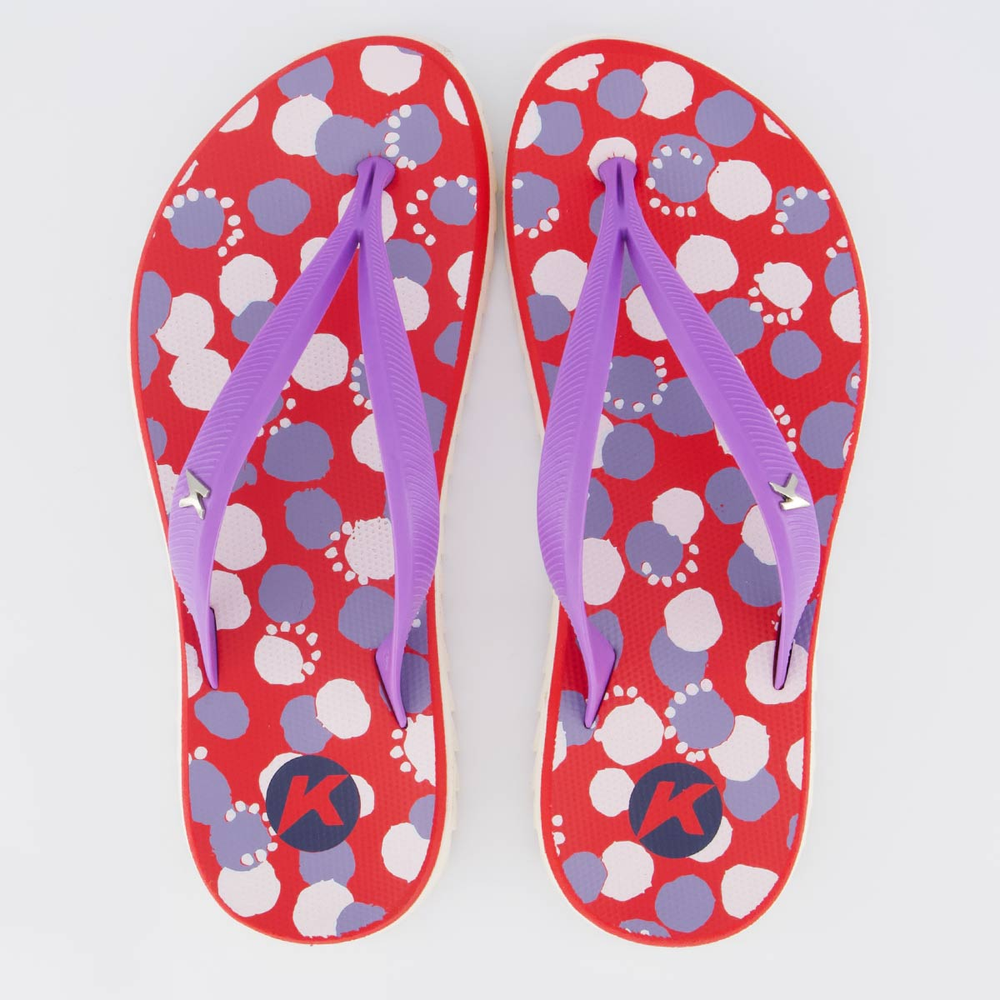 Chinelo Kenner Ibiza Polka Feminino Rosa