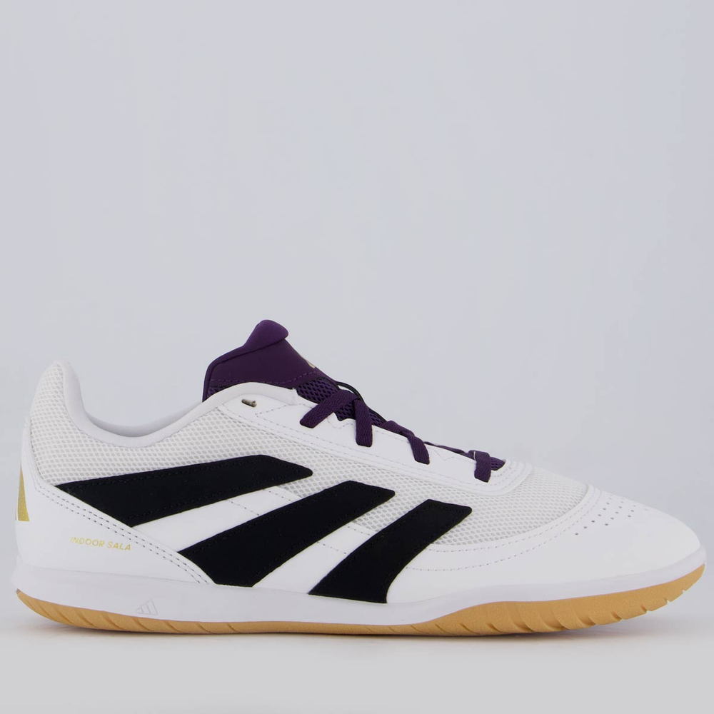 Chuteira Adidas Predator Club Futsal Branca e Preta Chuteira Adidas Predator Club Futsal Branca e Preta