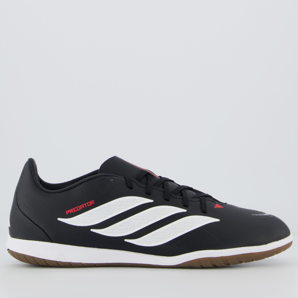 Chuteira Adidas Predator Club Futsal Preta e Branca Chuteira Adidas Predator Club Futsal Preta e Branca