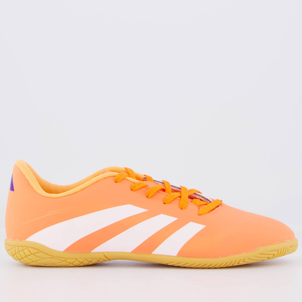 Chuteira Adidas Predator Essentials 25 Futsal Juvenil Laranja Chuteira Adidas Predator Essentials 25 Futsal Juvenil Laranja