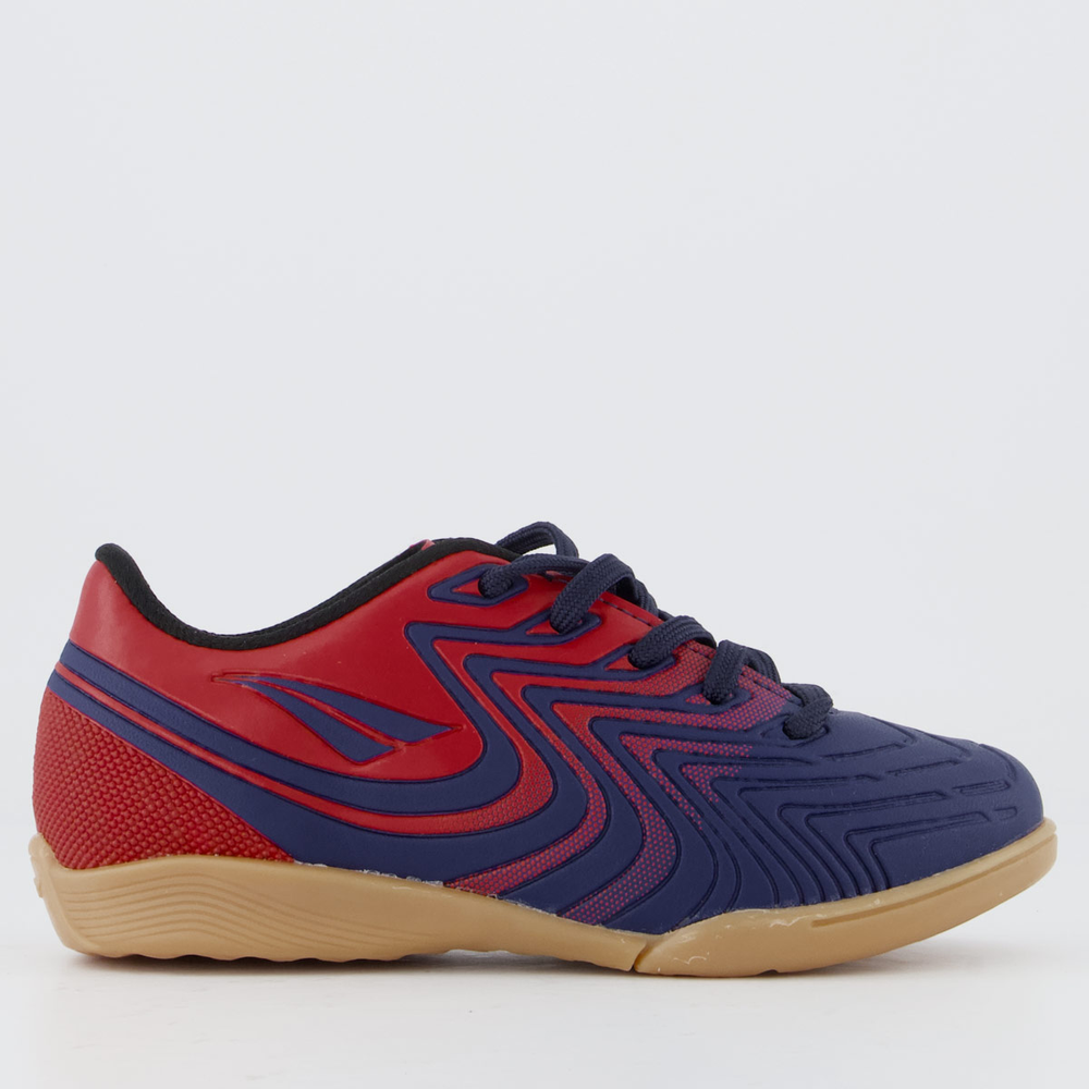 Chuteira Penalty Bravo Y 4.0 Futsal Juvenil Marinho e Vermelha Chuteira Penalty Bravo Y 4.0 Futsal Juvenil Marinho e Vermelha