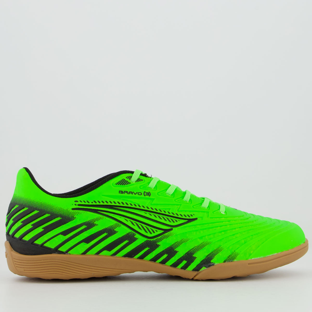 Chuteira Penalty Bravo Y-3.0 Futsal Verde Limão e Preta Chuteira Penalty Bravo Y-3.0 Futsal Verde Limão e Preta