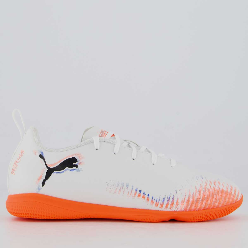 Chuteira Puma Future 8 Play IT Futsal Juvenil Branca Chuteira Puma Future 8 Play IT Futsal Juvenil Branca