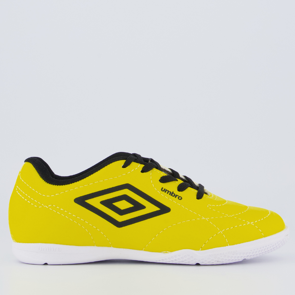 Chuteira Umbro Class Footballer Futsal Juvenil Amarela e Preta Chuteira Umbro Class Footballer Futsal Juvenil Amarela e Preta
