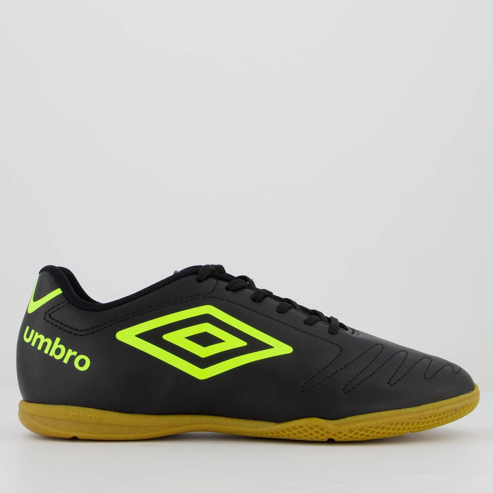 Chuteira Umbro Class Futsal Preta e Verde Chuteira Umbro Class Futsal Preta e Verde
