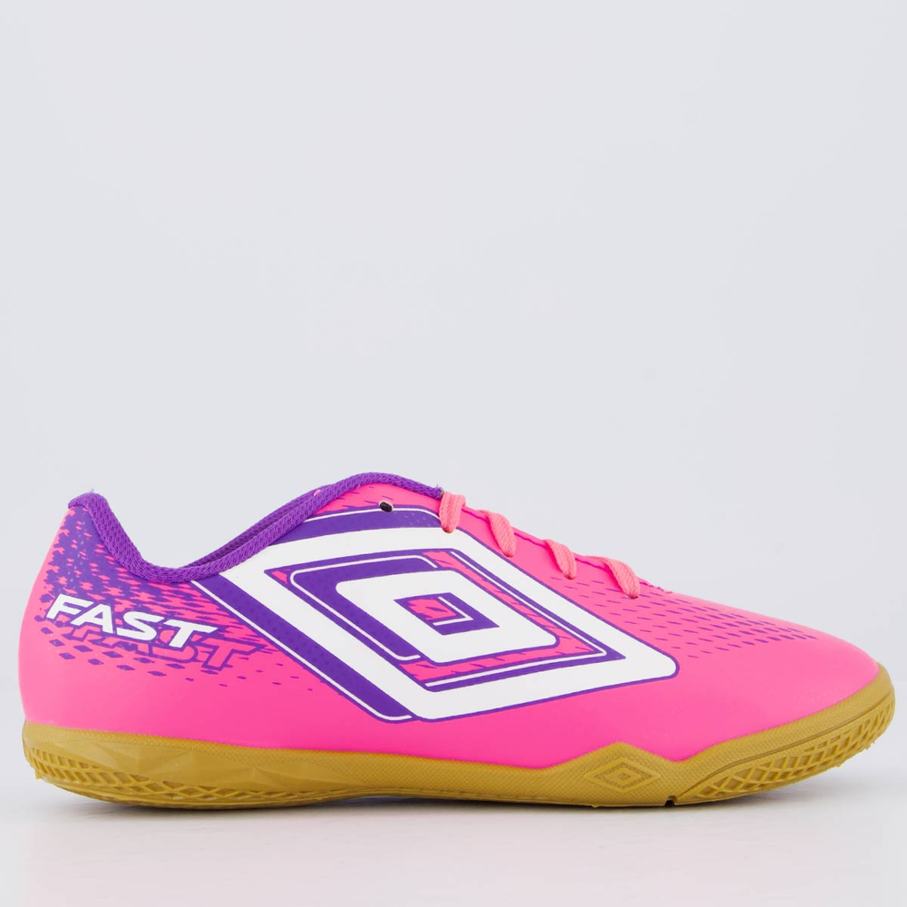 Chuteira Umbro Fast II Futsal Juvenil Rosa Chuteira Umbro Fast II Futsal Juvenil Rosa