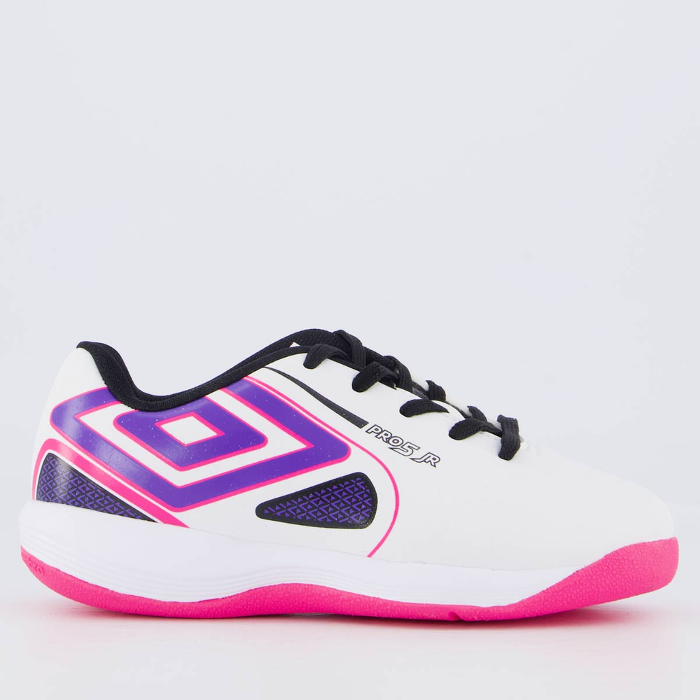 Chuteira Umbro Pro 5 Futsal Juvenil Branca