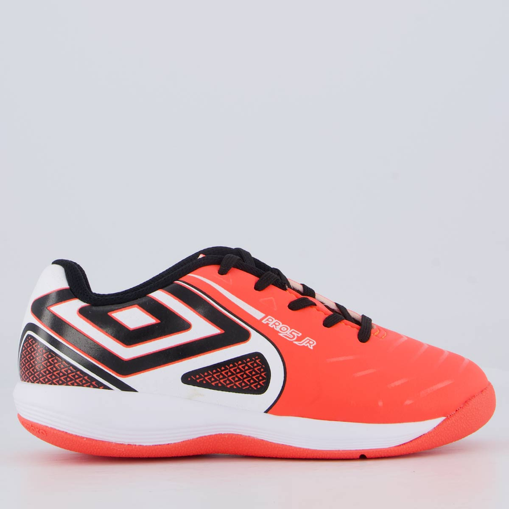 Chuteira Umbro Pro 5 Futsal Juvenil Coral