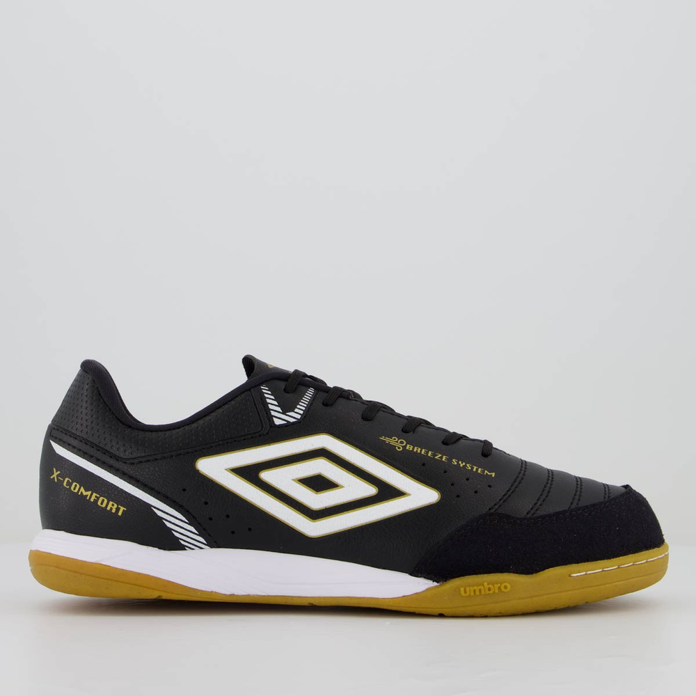 Chuteira Umbro X-Comfort Futsal Preta e Branca