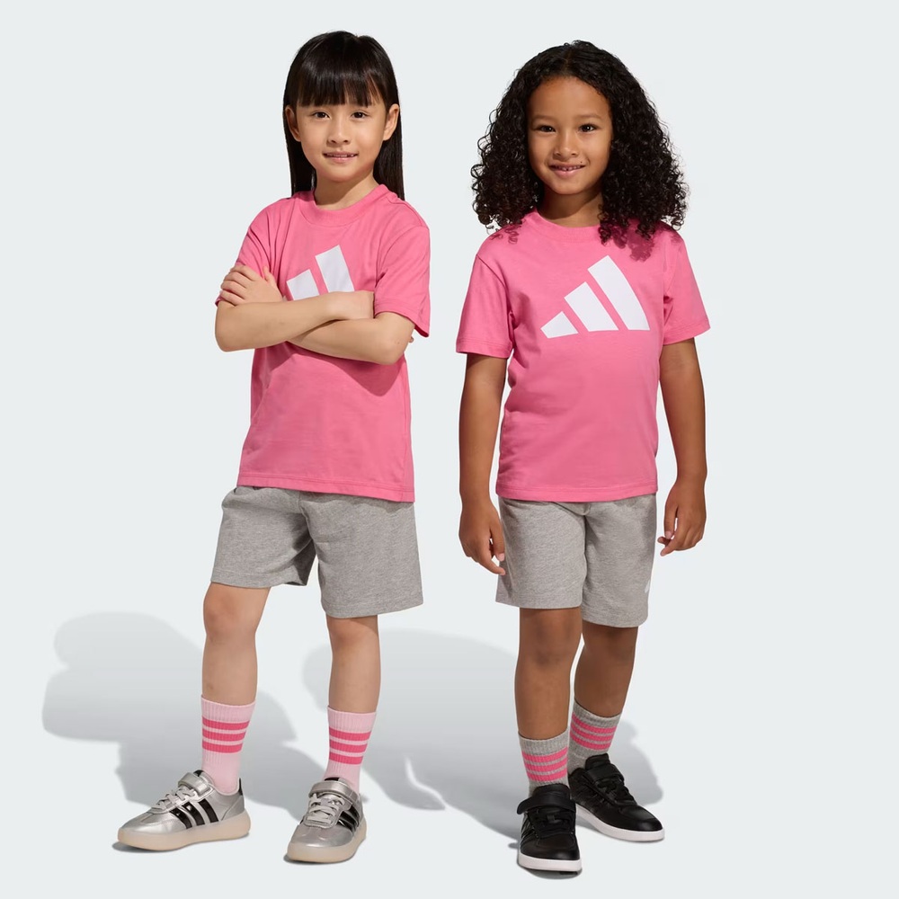 Conjunto Adidas Big Logo T Set 160 Infantil Pink Conjunto Adidas Big Logo T Set 160 Infantil Pink