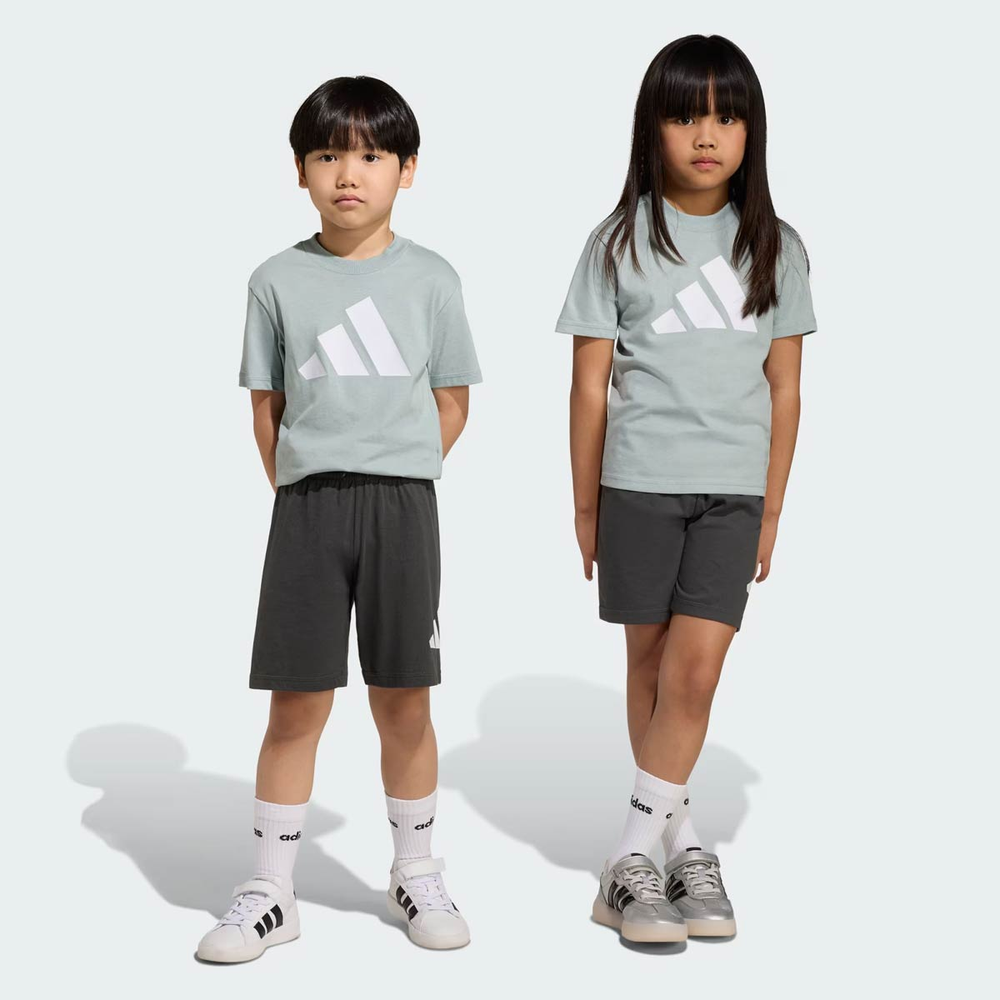 Conjunto Adidas Big Logo T Set 160 Infantil Verde Conjunto Adidas Big Logo T Set 160 Infantil Verde