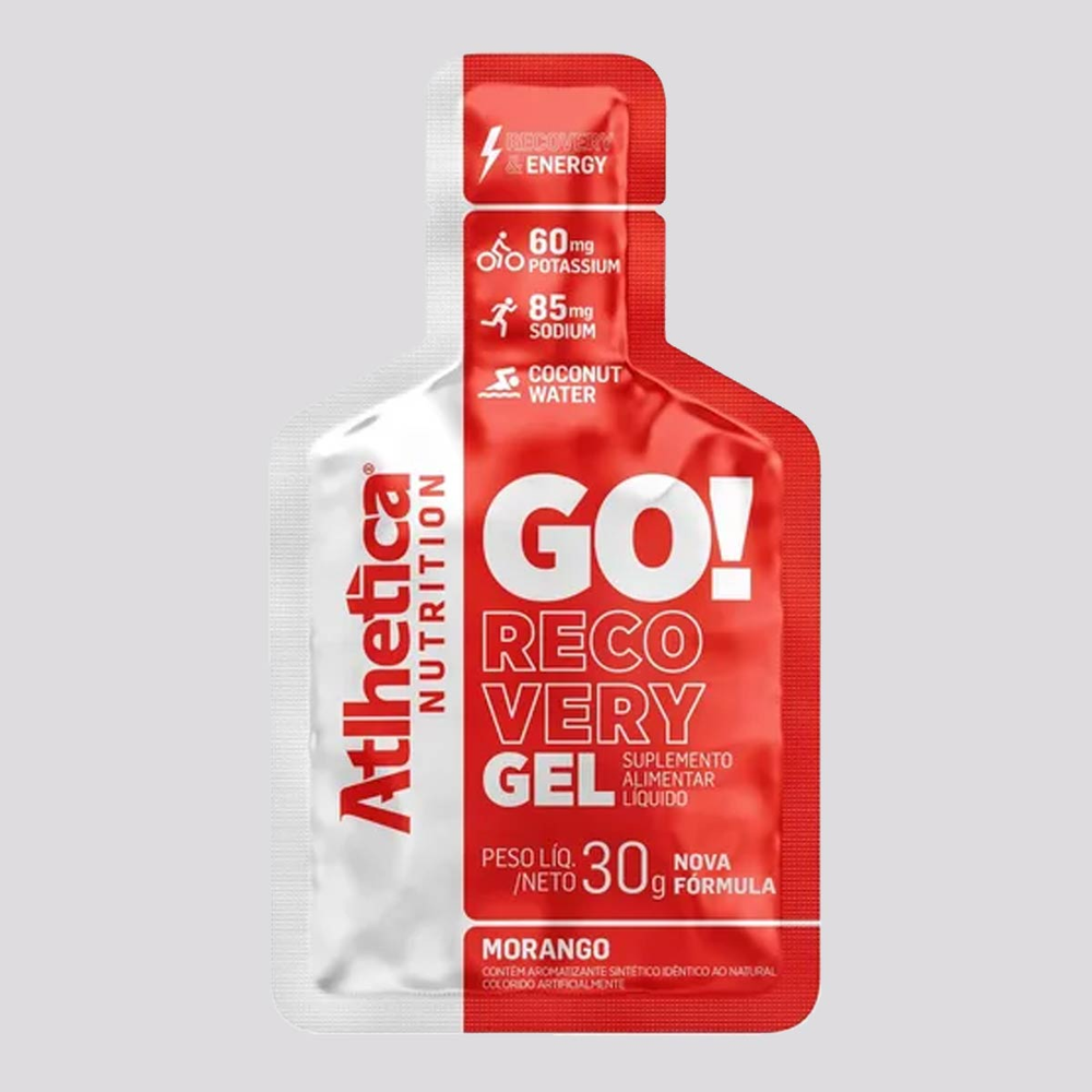 Gel Carbo Go! Recovery Atlhetica 10 Sachês de 30g