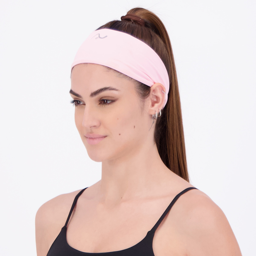 Headband Snugg Running Poliamida Rosa Claro Headband Snugg Running Poliamida Rosa Claro