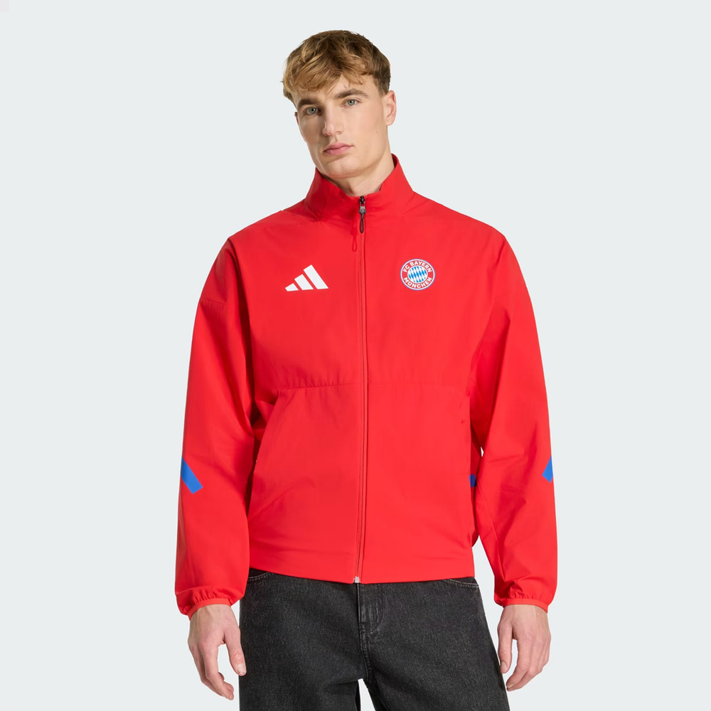 Jaqueta Adidas Bayern Hino Vermelho Jaqueta Adidas Bayern Hino Vermelho
