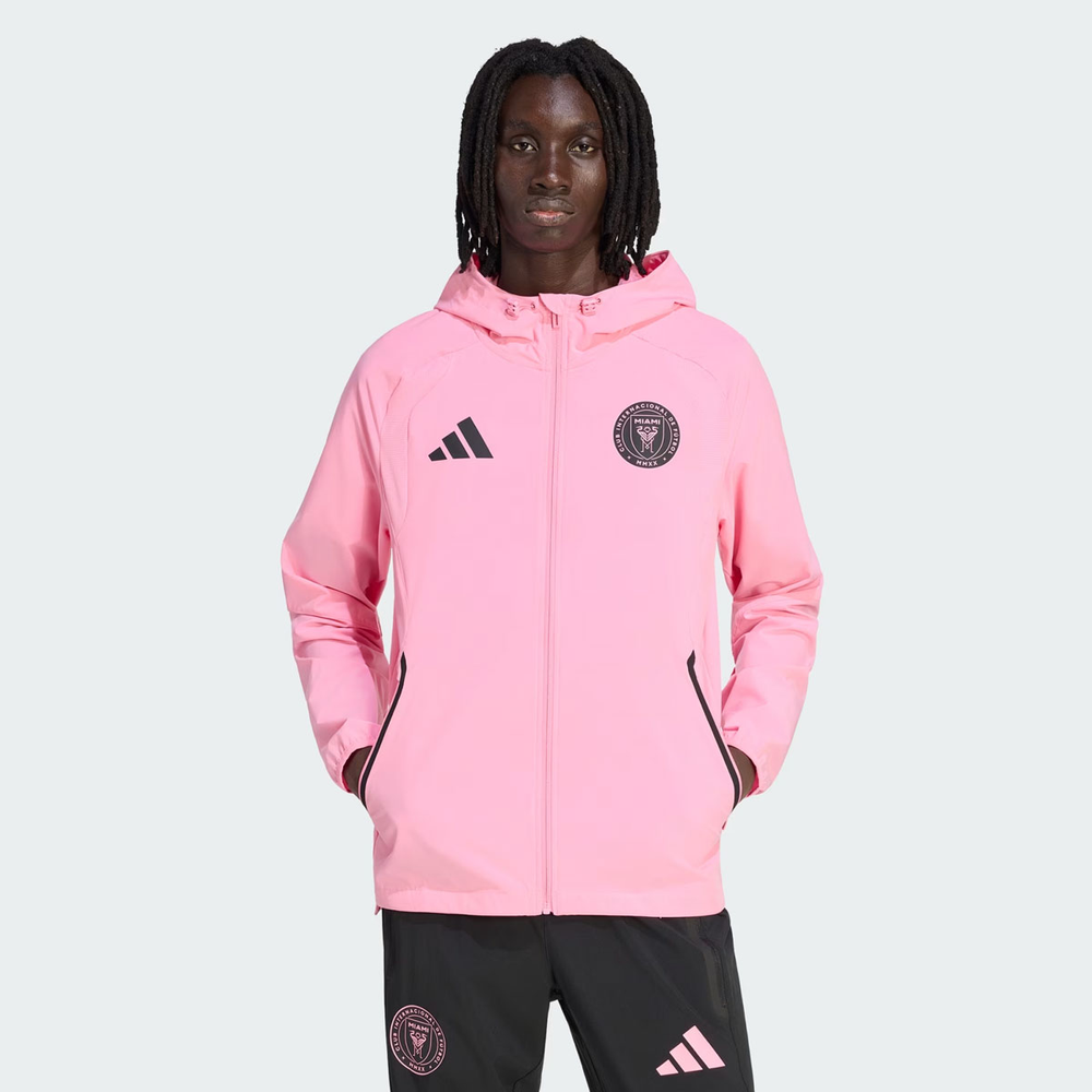Jaqueta Adidas Inter Miami Travel Rosa Jaqueta Adidas Inter Miami Travel Rosa