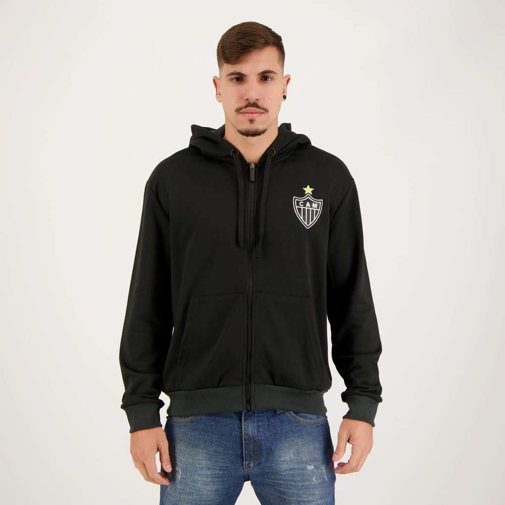 Jaqueta Atlético Mineiro Portlet Preta Jaqueta Atlético Mineiro Portlet Preta