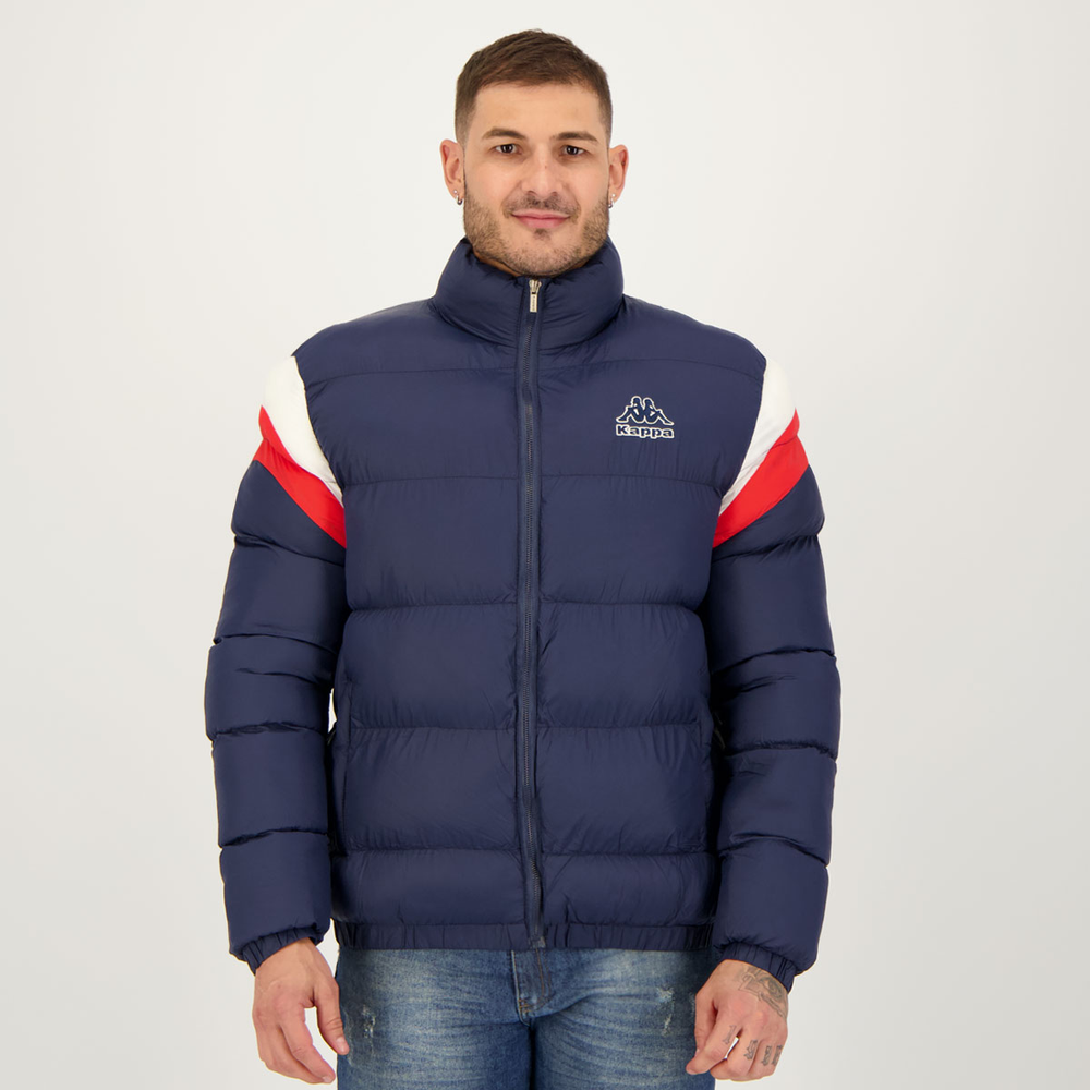Jaqueta Kappa Padding Sport Logo Marinho Jaqueta Kappa Padding Sport Logo Marinho