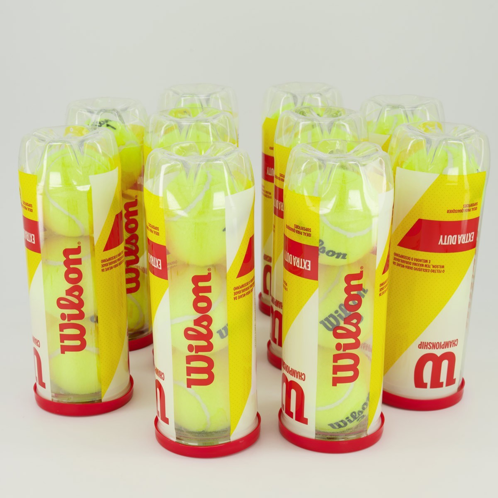 Kit 10 Packs de Bolas Tênis Wilson Championship