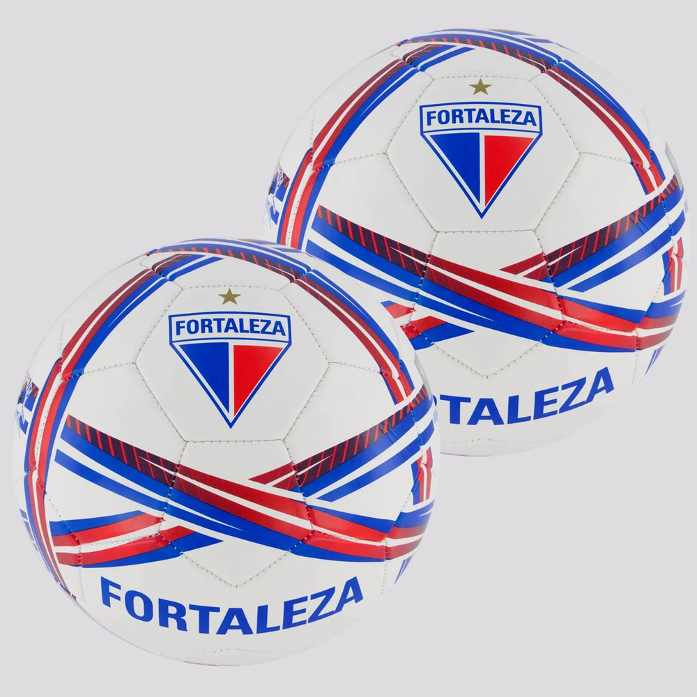 Kit 2 Bolas Fortaleza Estádios 24 Campo Branca Kit 2 Bolas Fortaleza Estádios 24 Campo Branca