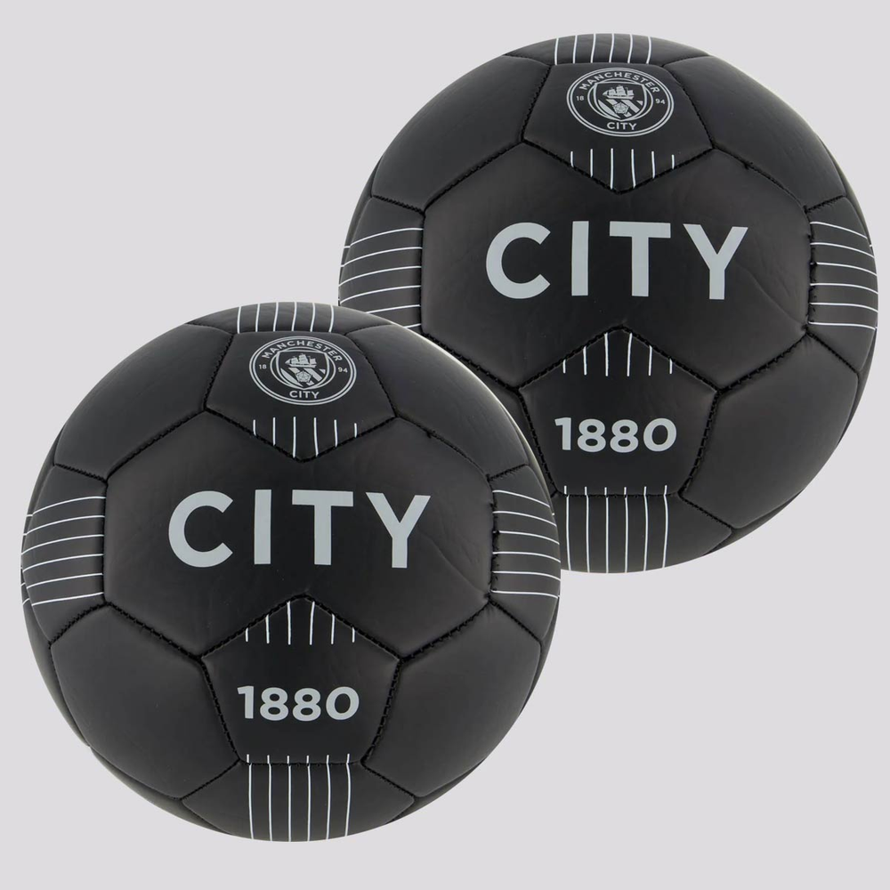 Kit 2 Bolas Machester City Campo Preta Kit 2 Bolas Machester City Campo Preta