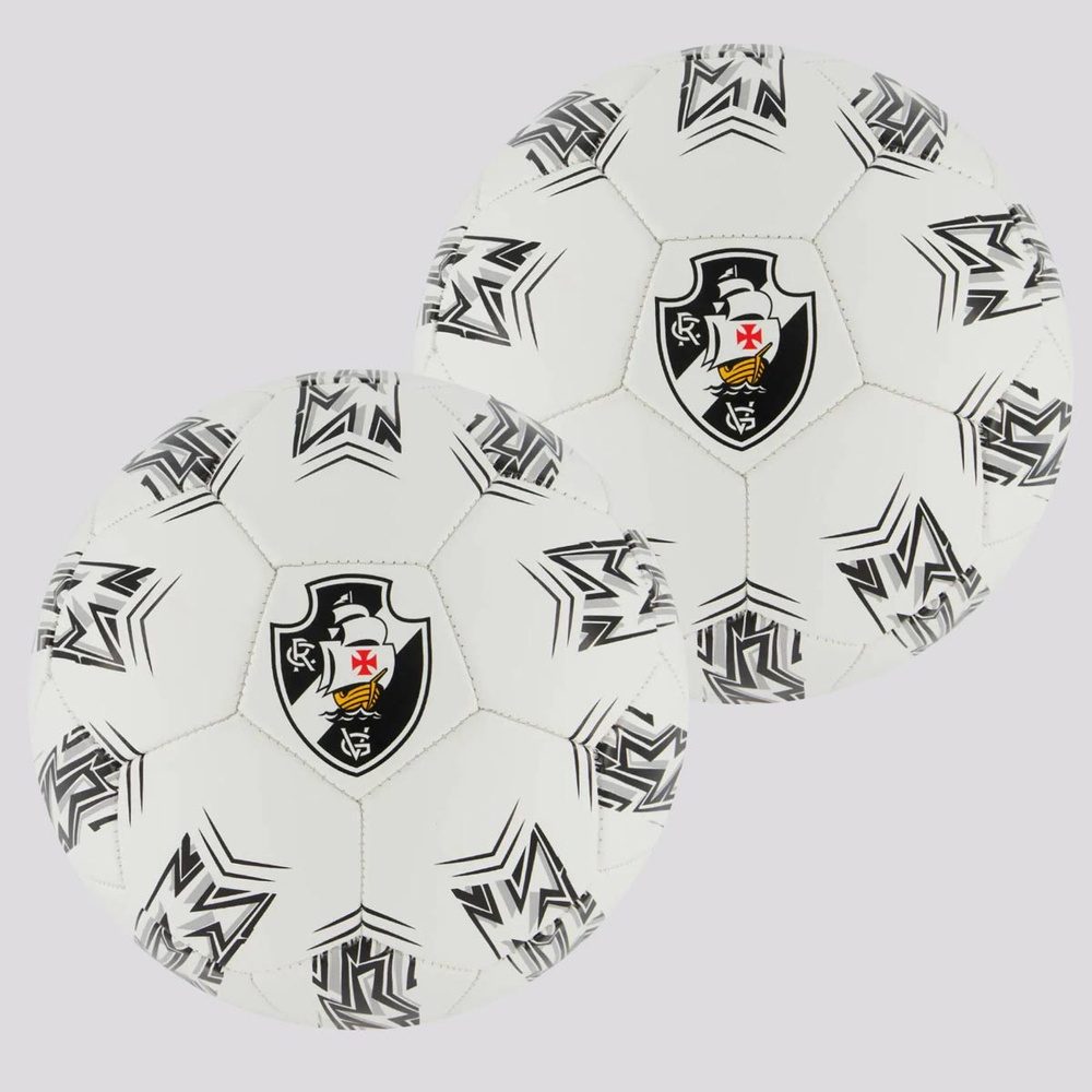 Kit 2 Bolas Vasco Estádios Campo Branca
