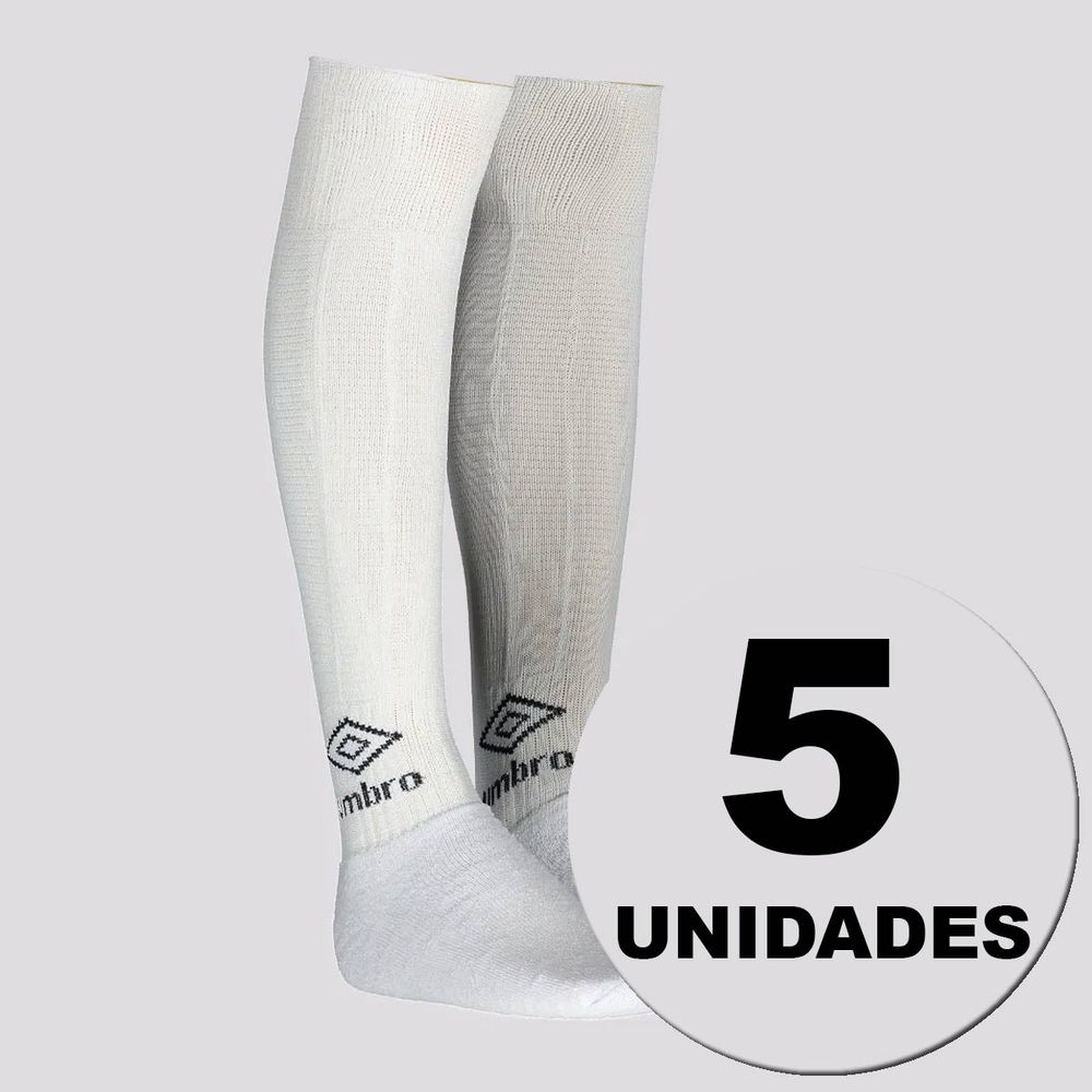 Kit 5 Meiões Umbro Classic Branco Kit 5 Meiões Umbro Classic Branco